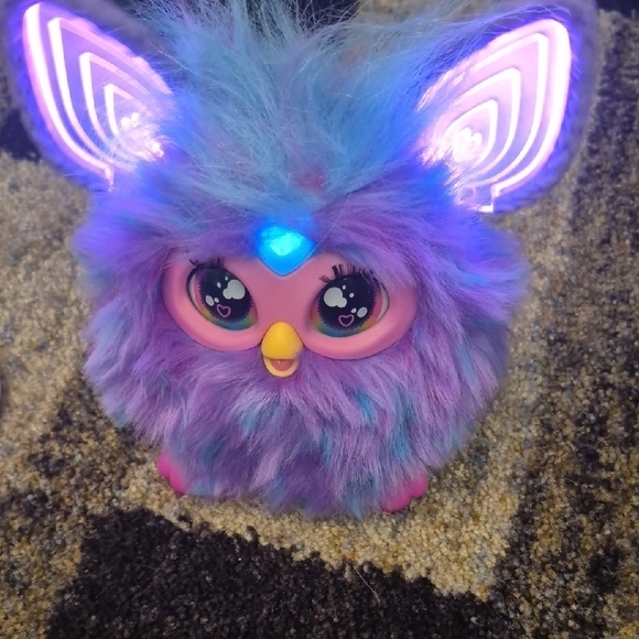 Interactive Purple and Blue Plush Toy - Picture 5 of 8